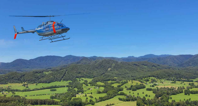 Friday Creek Retreat special occasion with Precision Helicopter